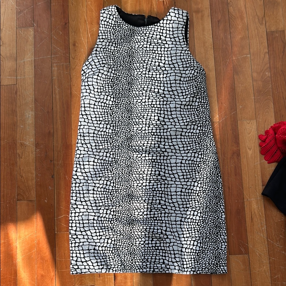Snakeskin Print Aqua dress